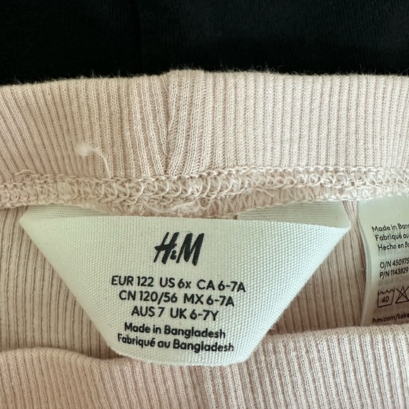 H&M set of five biker shorts. Girls size 6X - Picture 5 of 5